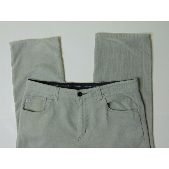 Travis Matthew 34 x 32 Corduroy Golf Pants Gray - Picture 4 of 5